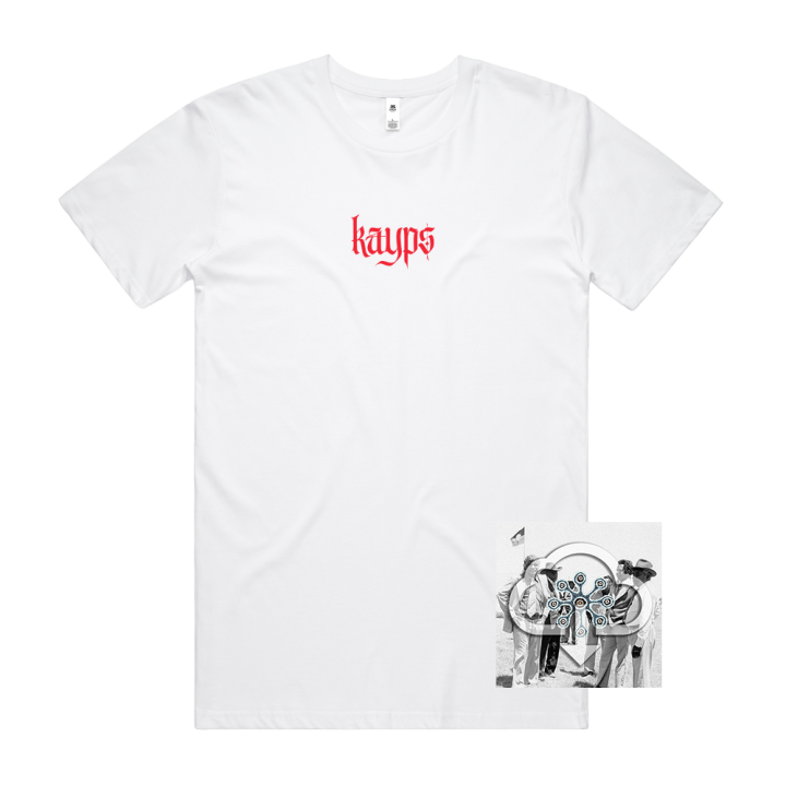 KAYPS - Red Logo White Tshirt + Bunuba Baby Digital Download