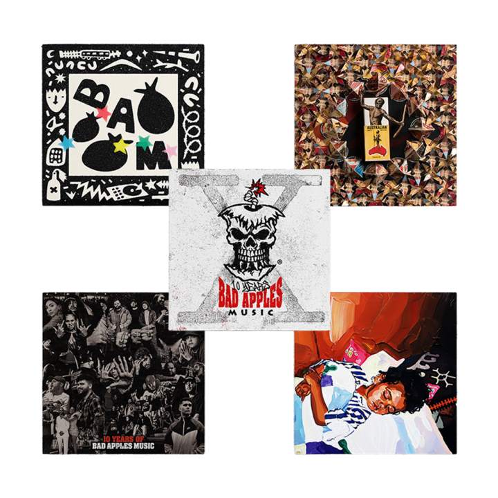 BAD APPLES MUSIC - All 5 Versions - BAM 10th Anniversary Compilation Vinyl