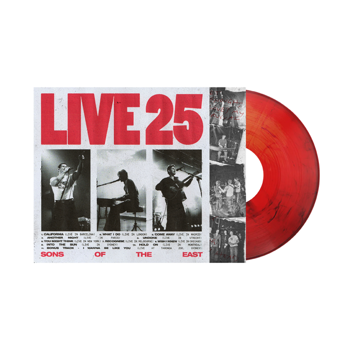 Live 25 - Red with Black Marble Vinyl LP (Limited Edition)