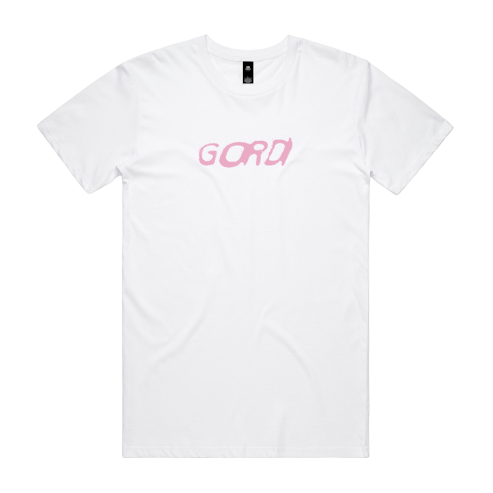 Pink Logo White Tshirt
