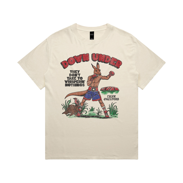 Down Under Faded Bone Tshirt