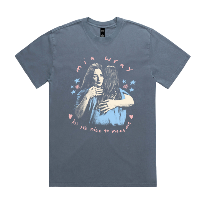 It's Nice To Meet Me Indigo Blue Tour Tshirt (FRONT PRINT ONLY)
