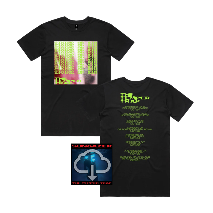 Giving Up Air Black Tour Tshirt w/dateback + Sungazer Digital Download