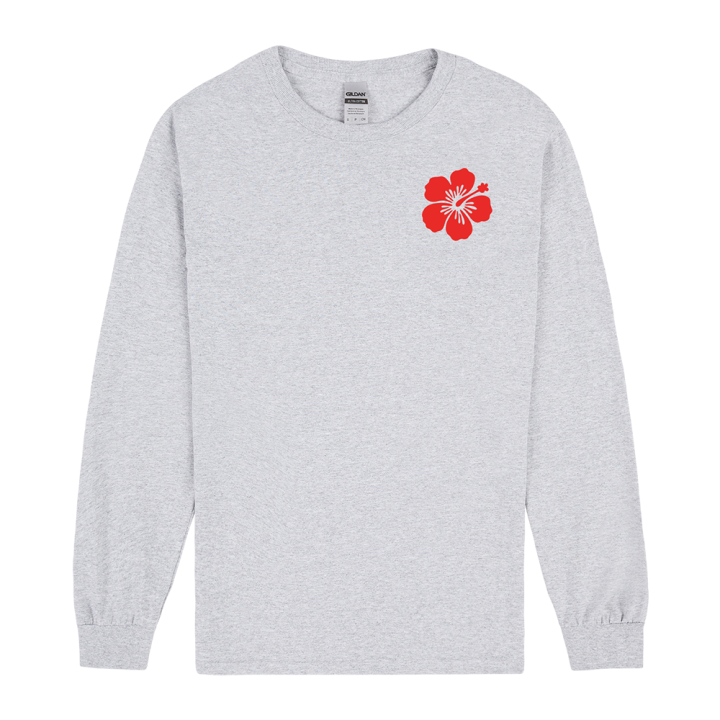 FLOWER GREY LONGSLEEVE TEE