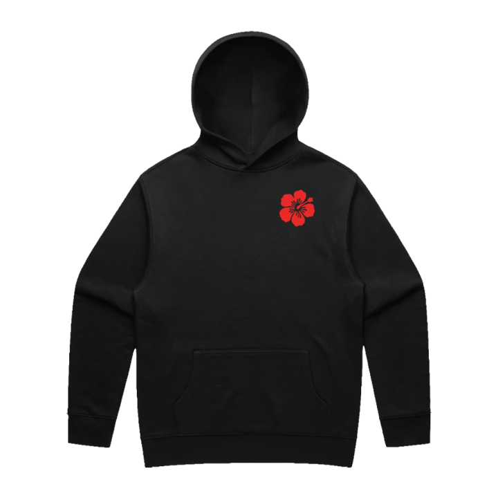 FLOWER BLACK HOOD