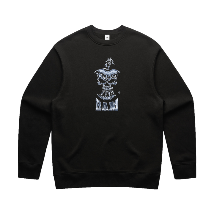 BAD APPLES MUSIC - BAM Chrome Logo Sweater