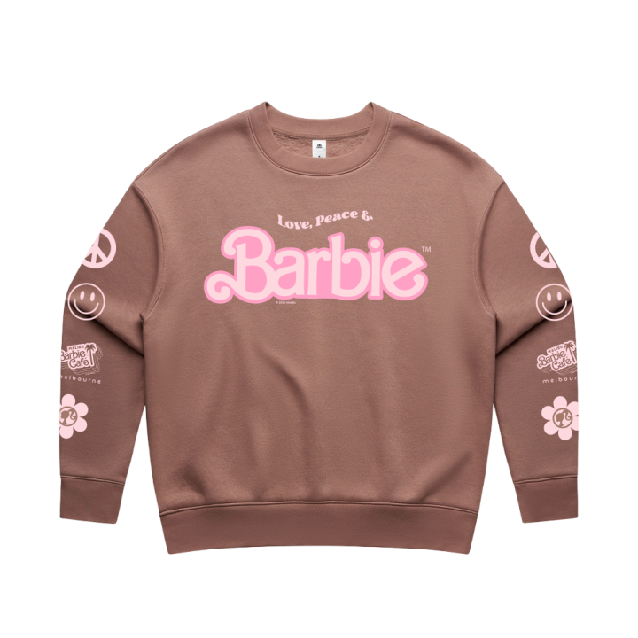 Women's hazy pink sweater Love Peace