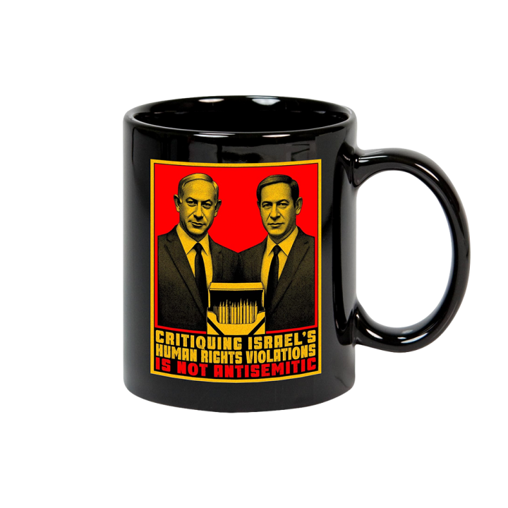 Critiquing Human Rights Violations Black Mug