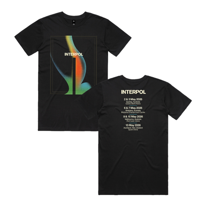 Aus Tour Black Tshirt