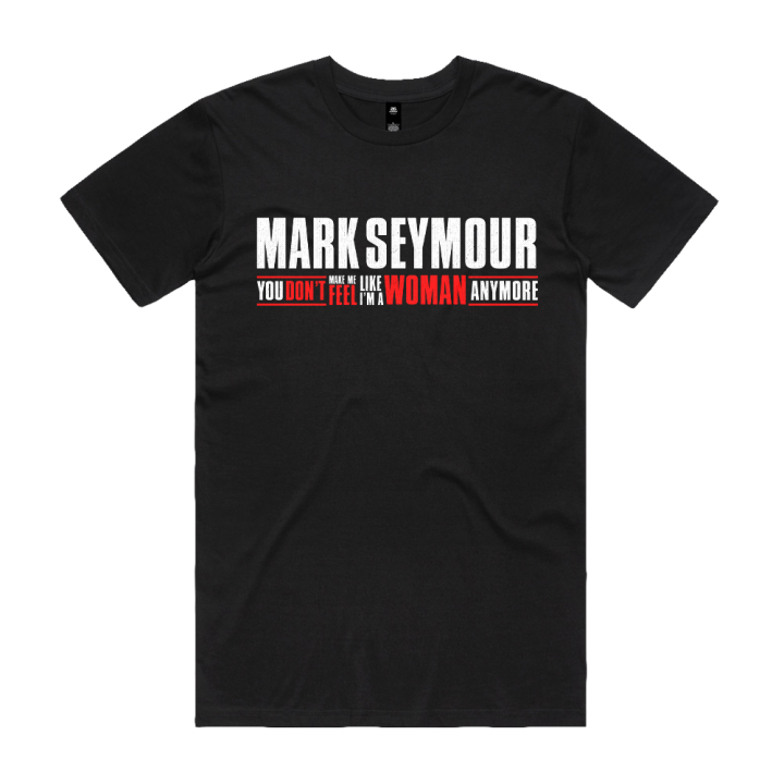 Say Goodbye Text Black Tshirt