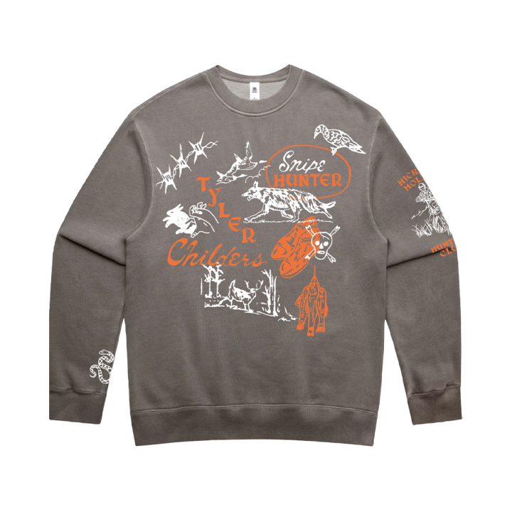Snipe Hunter Faded Grey Sweatshirt