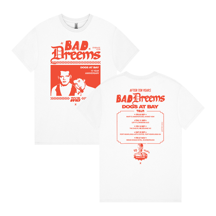 Dogs At Bay 10 Year White Tshirt