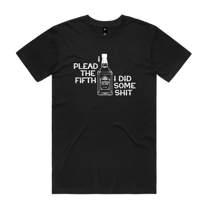 Plead The Fifth Black Tshirt