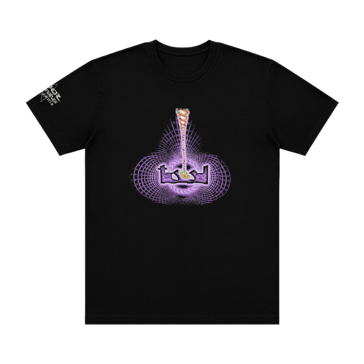 Dissection Purple Logo Black Tshirt