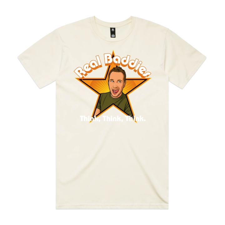 Real Baddies Think Think Think - Ecru Tshirt