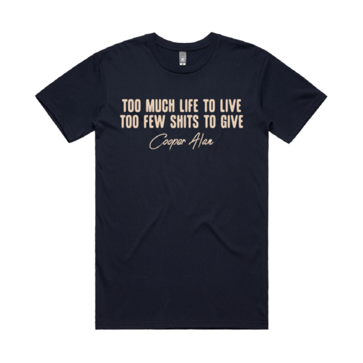Few Shits Navy Tshirt
