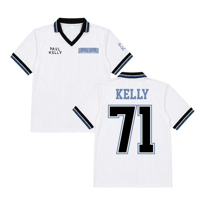 Kelly 71 White/Black Football Jersey