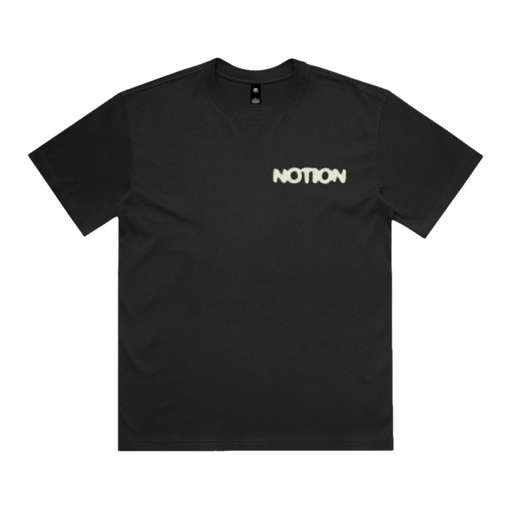 Blurry Pocket Logo Black Tshirt