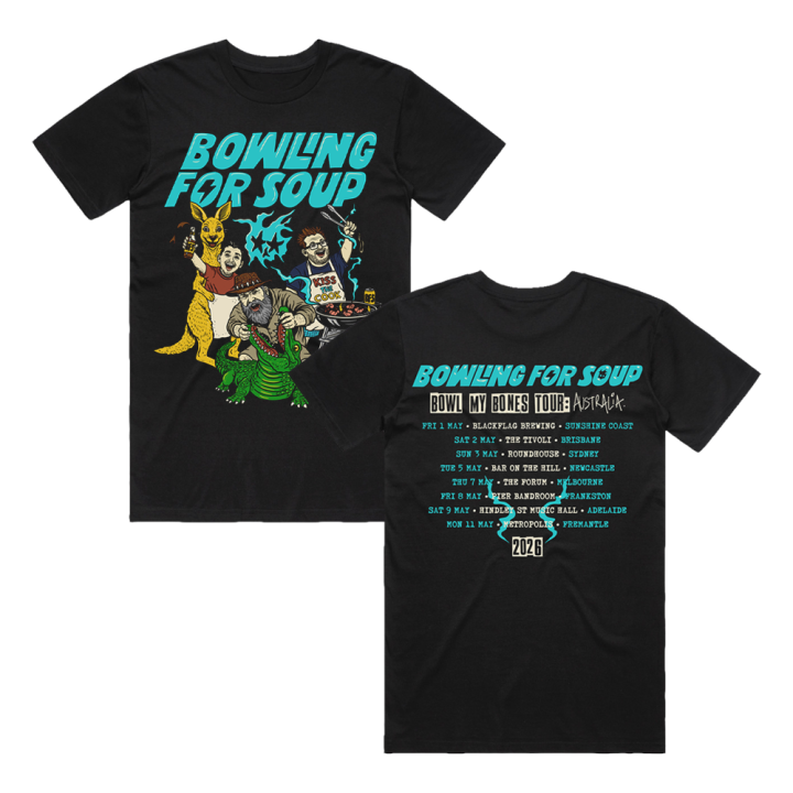 BOWL MY BONES BLACK TSHIRT