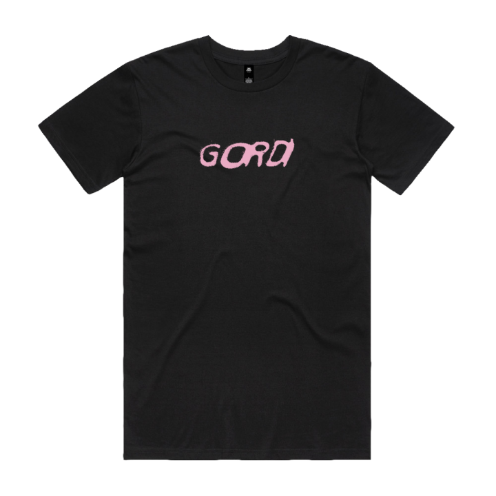 Pink Logo Black TShirt
