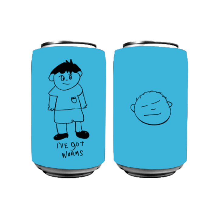 I've Got Worms Blue Stubby