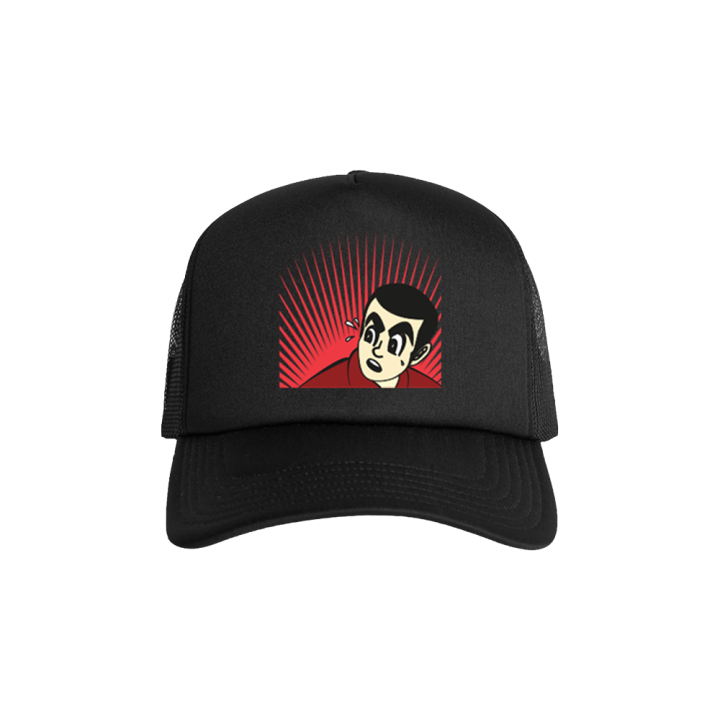BLACK TRUCKER HAT