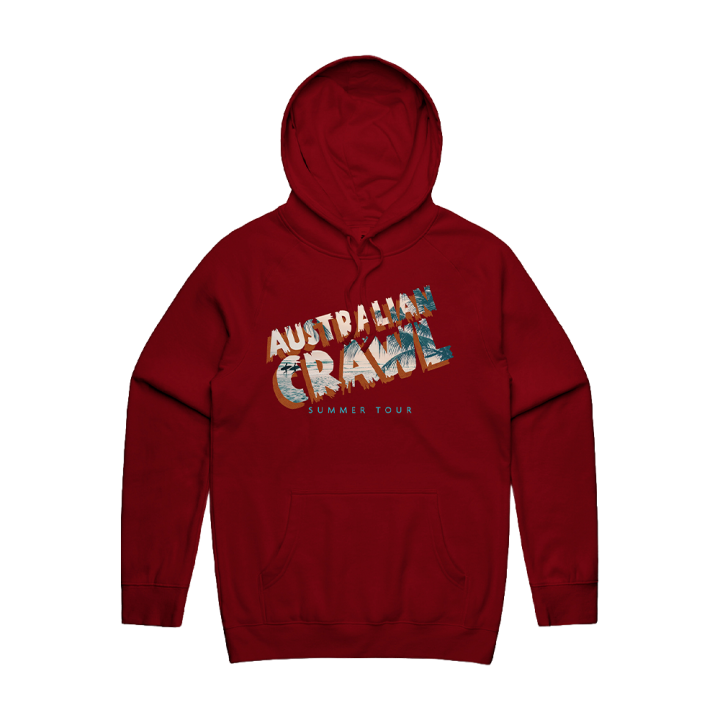 Beaches Logo Garnet Pullover Hood