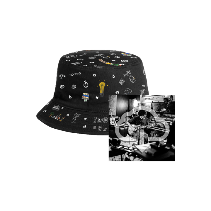 Lightbulb Reversible Bucket Hat + Digital Download