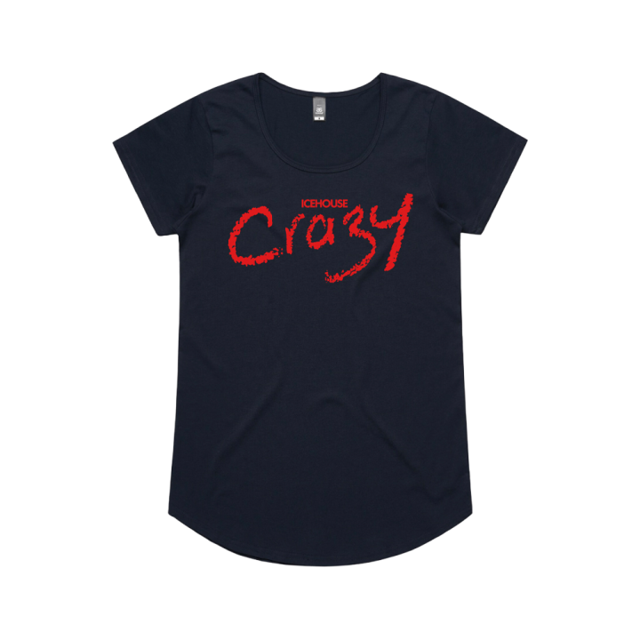 Crazy - Women's Navy Tshirt