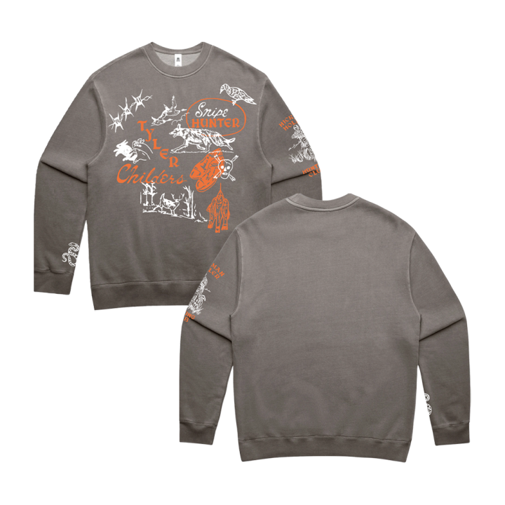 Snipe Hunter Faded Grey Sweatshirt