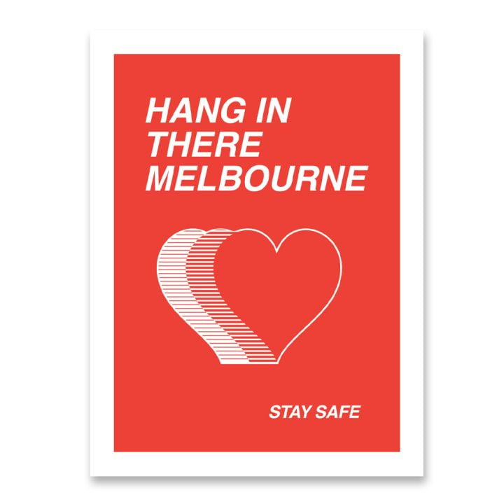 Hang In There Melbourne Limited Edition Poster