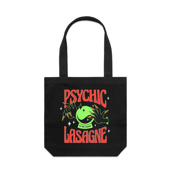 SCARY PSYCHIC BLACK TOTE