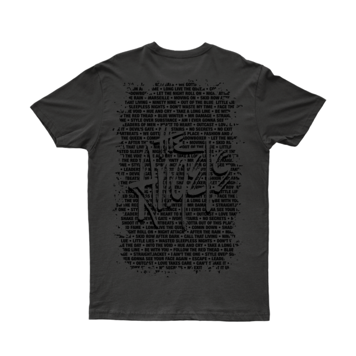 Pocket Logo/Classic Songs Logo Charcoal Tshirt
