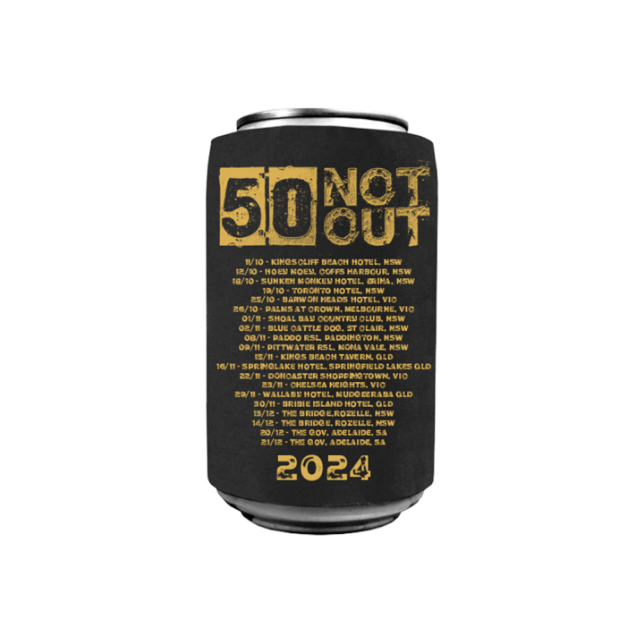 50 Not Out Tour Stubby