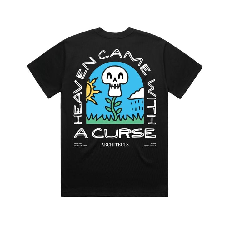 Heaven Came With A Curse Black Tshirt