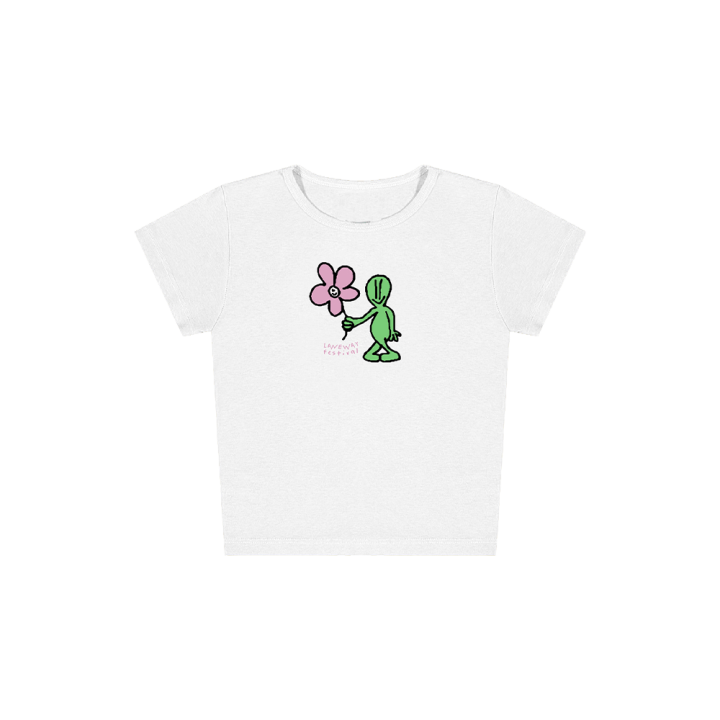2024 BABY ALIEN RIB WHITE LADIES TSHIRT