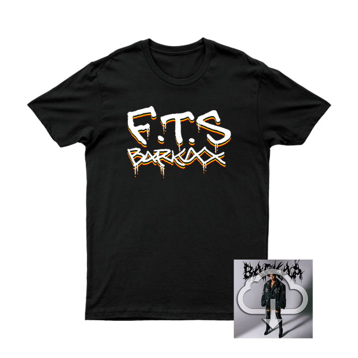 BARKAA FTS Graffiti Black Tshirt + BIG TIDDA Digital Download