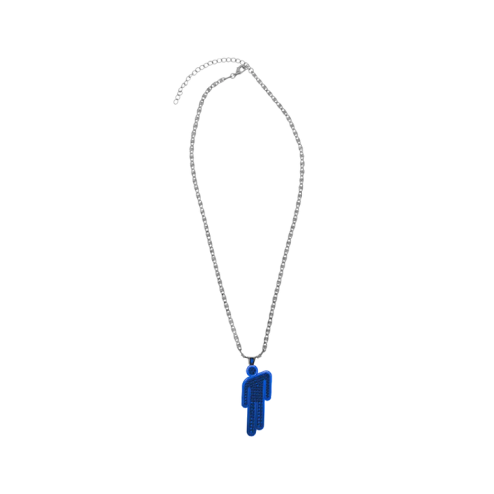 *BLUE BLOHSH NECKLACE