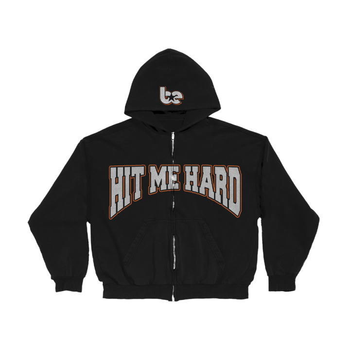 HIT ME HARD AND SOFT WORLD TOUR BLACK ZIP HOODIE