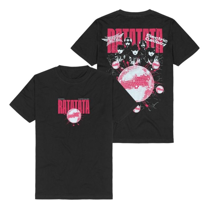 RATATATA Disco Ball - Babymetal X Electric Callboy Black Tshirt