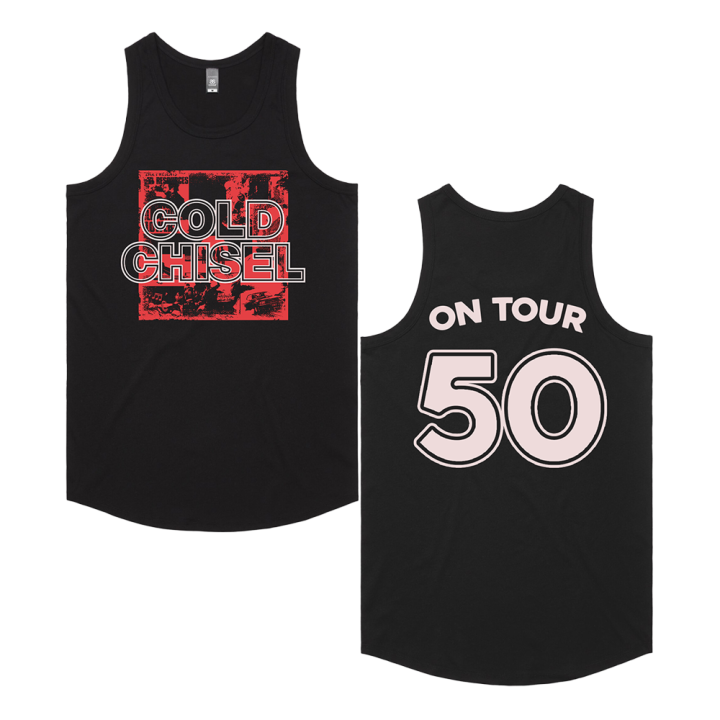 On Tour Black Singlet