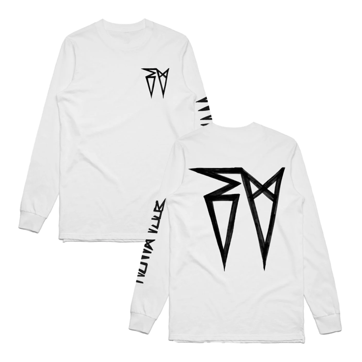 Classic EV Logo White Longsleeve Tshirt