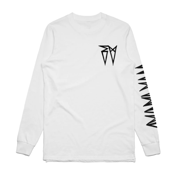 Classic EV Logo White Longsleeve Tshirt