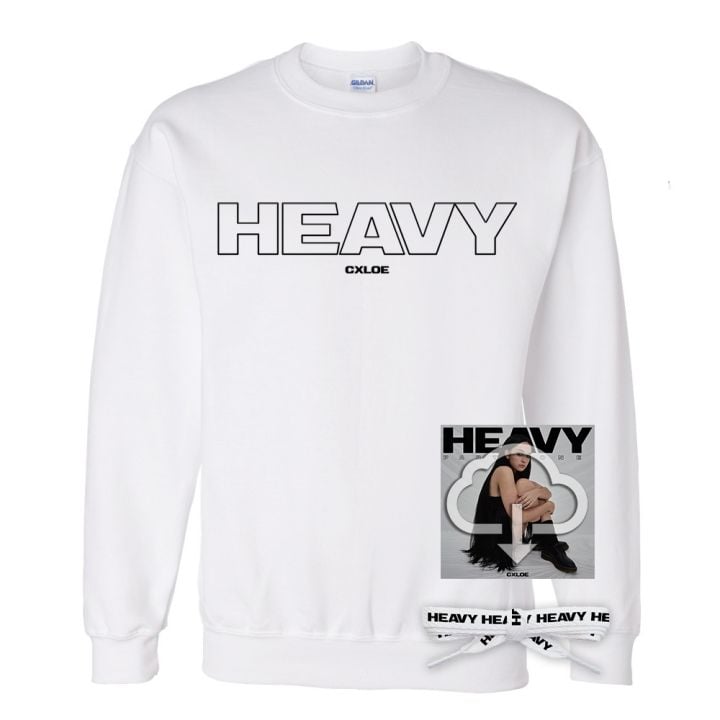 Heavy EP (Digital Download) &amp; White Crew Neck/Shoelaces Bundle