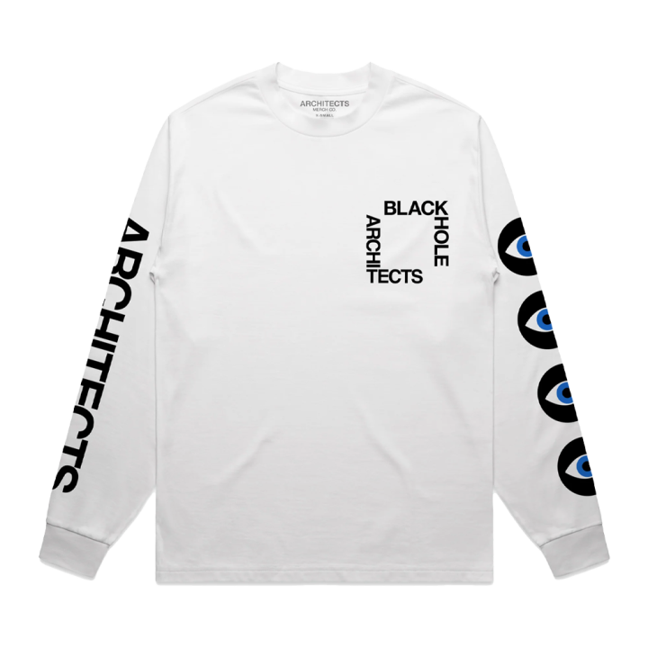 Death Stared White Longsleeve Tshirt