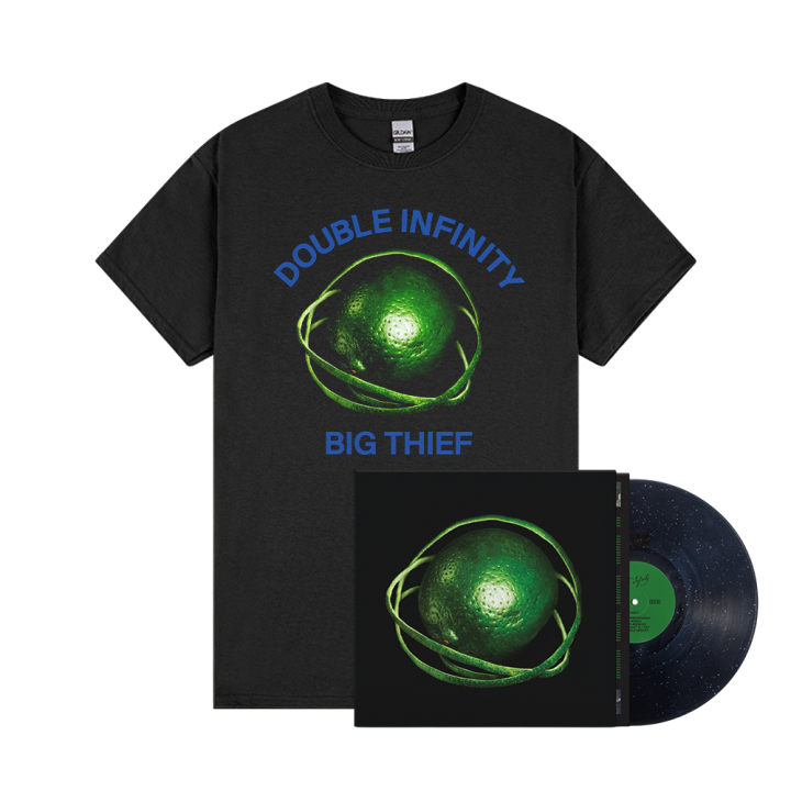 Double Infinity Sparkle Vinyl LP + Black Tshirt