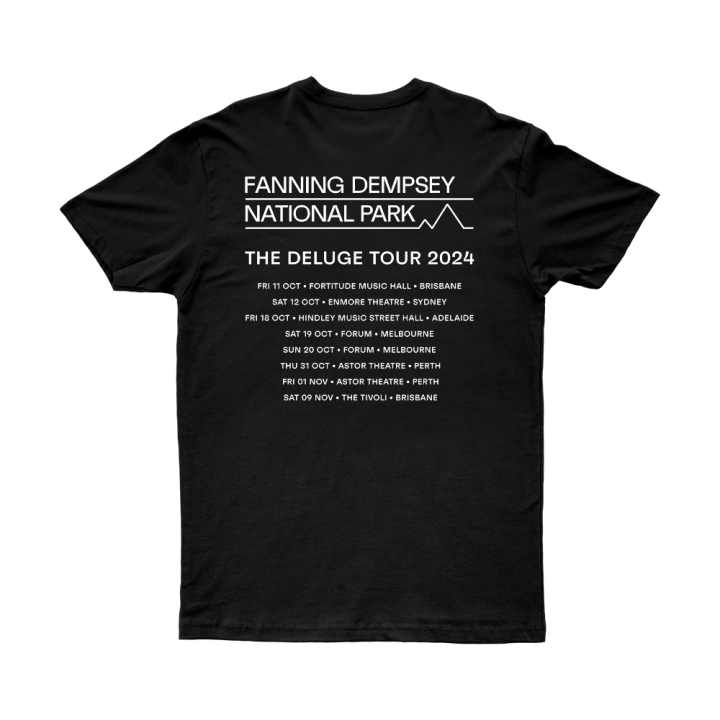 Deluge Tour Black Tshirt