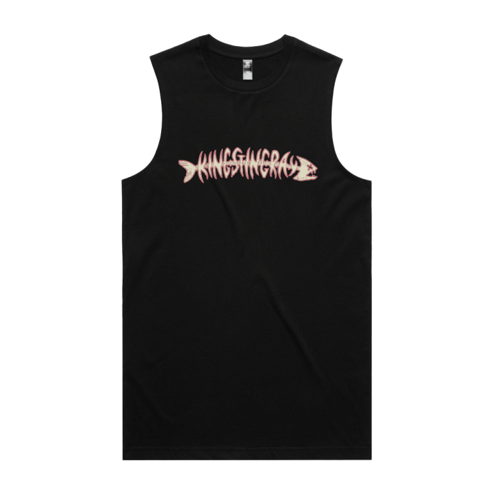 Fishbone Tank Black Singlet