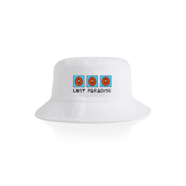 White Terry Bucket Hat