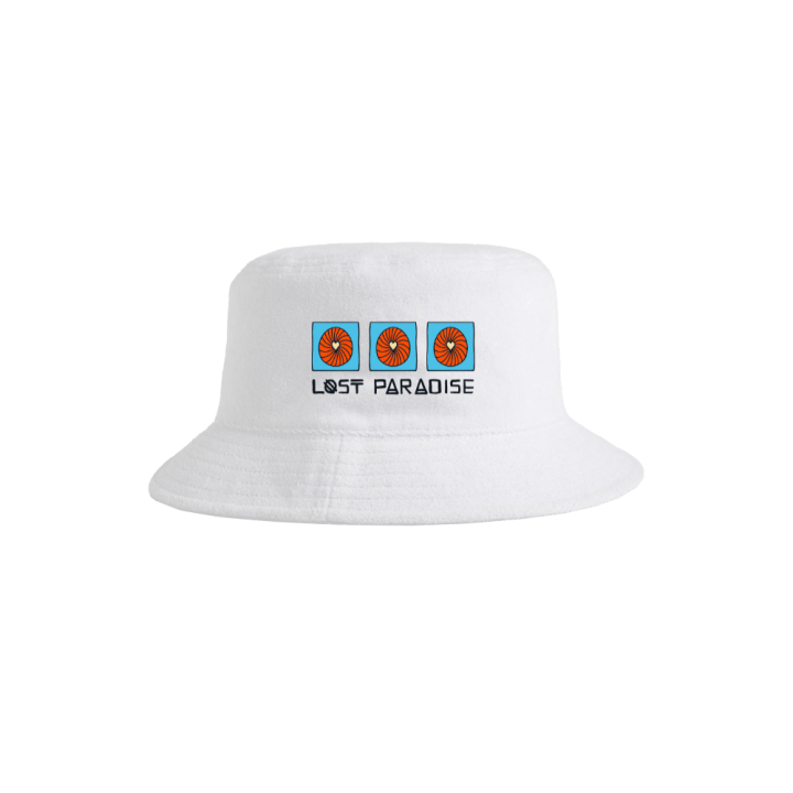 White Terry Bucket Hat